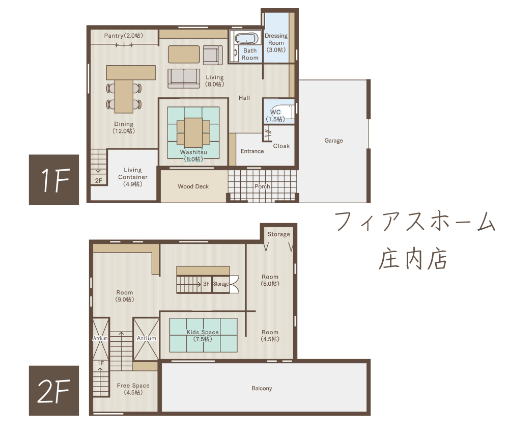 フィアスホーム庄内店の間取り